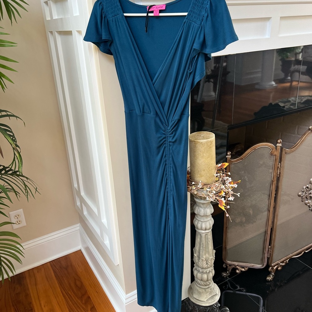 Elegant Teal Betsey Johnson Dress